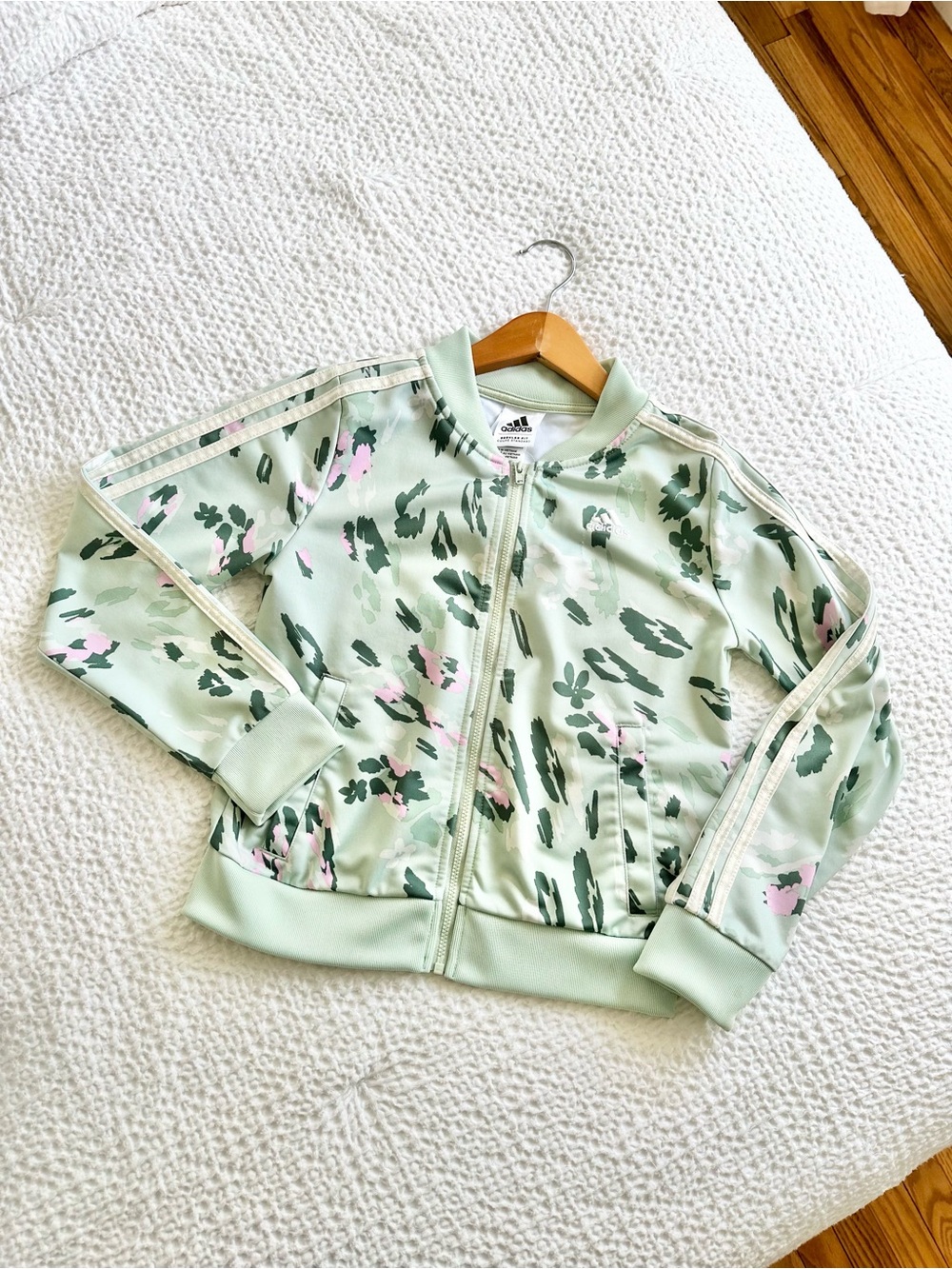 Adidas Mint Green Kids Track Jacket 💕